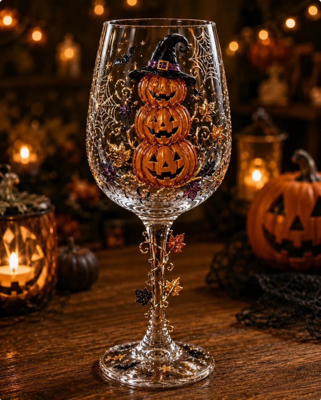 Christmas 3D Wine Glass Set – 6-Piece Holiday Goblet Gift Box for Festive Parties & Entertaining