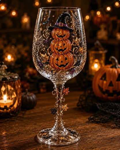 Christmas 3D Wine Glass Set – 6-Piece Holiday Goblet Gift Box for Festive Parties & Entertaining