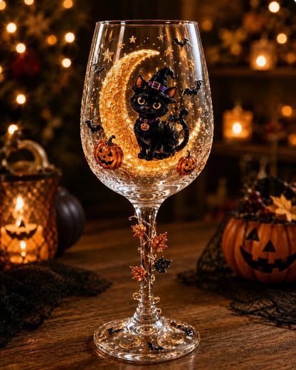 Christmas 3D Wine Glass Set – 6-Piece Holiday Goblet Gift Box for Festive Parties & Entertaining